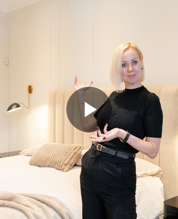 Before & After_Luxurious Bedroom Design & Bathroom Remodel Reveal